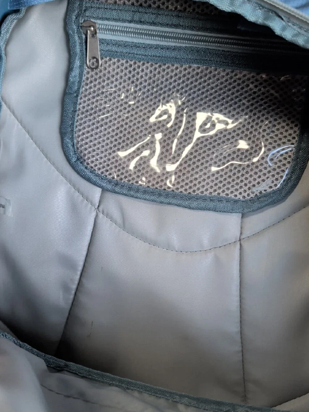 Blue and Gray Men's Backpack with Multiple Compartments Lightweight Comfortable